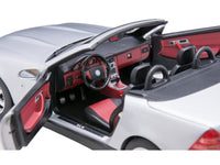 1996 Mercedes-Benz SLK Convertible Brilliant Silver Metallic 1/18 Diecast Model Car by Norev image 4