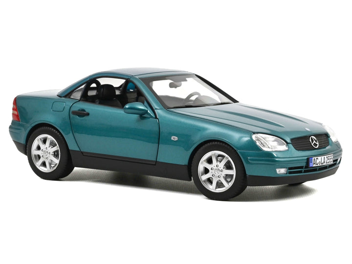 1996 Mercedes-Benz SLK Convertible Vivianit Green Metallic 1/18 Diecast Model Car by Norev image 2