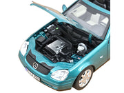 1996 Mercedes-Benz SLK Convertible Vivianit Green Metallic 1/18 Diecast Model Car by Norev image 4