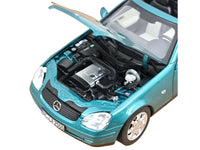 1996 Mercedes-Benz SLK Convertible Vivianit Green Metallic 1/18 Diecast Model Car by Norev image 4