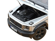 2024 Mercedes-Benz G-Class Professional Iridium Silver Metallic with Black Top and Roof Rack 1/18 Diecast Model Car by Norev image 3
