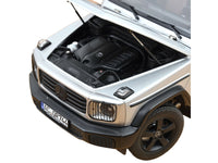 2024 Mercedes-Benz G-Class Professional Iridium Silver Metallic with Black Top and Roof Rack 1/18 Diecast Model Car by Norev image 3