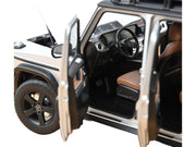2024 Mercedes-Benz G-Class Professional Iridium Silver Metallic with Black Top and Roof Rack 1/18 Diecast Model Car by Norev image 4