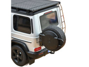 2024 Mercedes-Benz G-Class Professional Iridium Silver Metallic with Black Top and Roof Rack 1/18 Diecast Model Car by Norev image 5