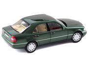 1993 Mercedes-Benz C-Class Malachite Green Metallic 1/18 Diecast Model Car by Norev image 3