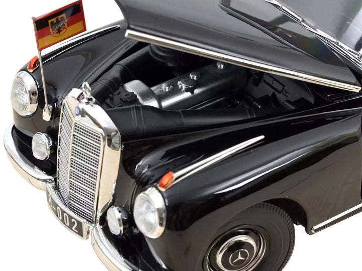1955 Mercedes-Benz 300 Black "German Chancellor Konrad Adenauer" 1/18 Diecast Model Car by Norev image 2