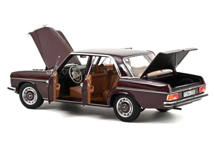 1968 Mercedes-Benz 200 Dark Red Brown 1/18 Diecast Model Car by Norev image 2