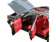 1991 Mercedes-Benz 560 SEL Type W126 Black with Red Interior 1/18 Diecast Model Car by Norev image 3