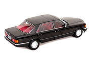 1991 Mercedes-Benz 560 SEL Type W126 Black with Red Interior 1/18 Diecast Model Car by Norev image 4