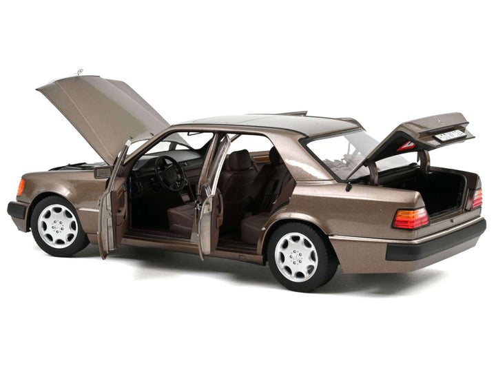 1990 Mercedes-Benz 500 E Impala Brown Metallic 1/18 Diecast Model Car by Norev image 2