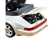 1992 Porsche 911 Carrera 2 Turbo Look Cabriolet Zermatt Silver Metallic 1/18 Diecast Model Car by Norev image 5