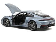 2024 Porsche 911 Carrera Polar Silver Metallic 1/18 Diecast Model Car by Norev image 2