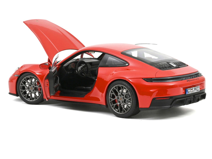 2024 Porsche 911 Carrera 4 GTS Guards Red 1/18 Diecast Model Car by Norev image 2