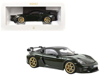 2023 Porsche Cayman GT4 RS Weissach Pack Brewster Green with Carbon Hood 1/18 Diecast Model Car by Norev