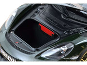 2023 Porsche Cayman GT4 RS Weissach Pack Brewster Green with Carbon Hood 1/18 Diecast Model Car by Norev image 3