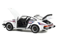 Norev 1980 Porsche 911 Turbo 3.3 white blue red graphics 1:18 187668, view 2