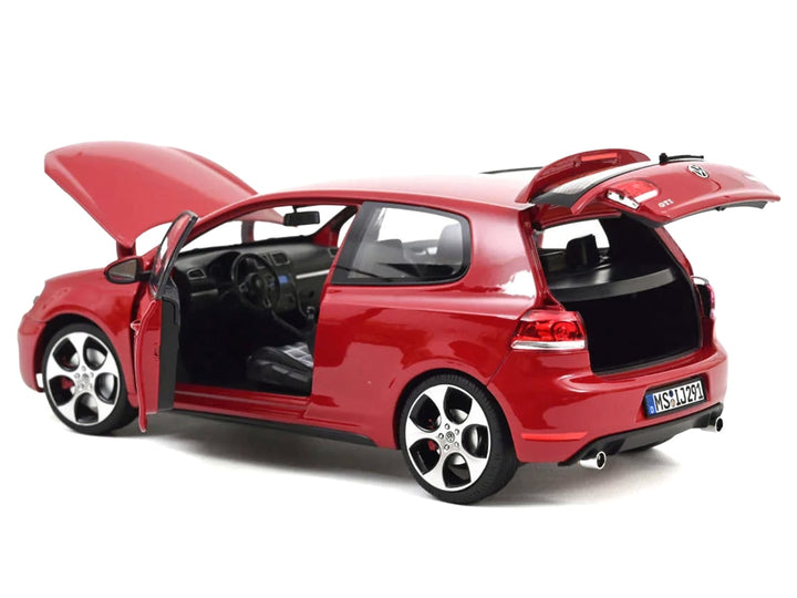 2009 Volkswagen Golf VI GTI Tornado Red 1/18 Diecast Model Car by Norev image 2