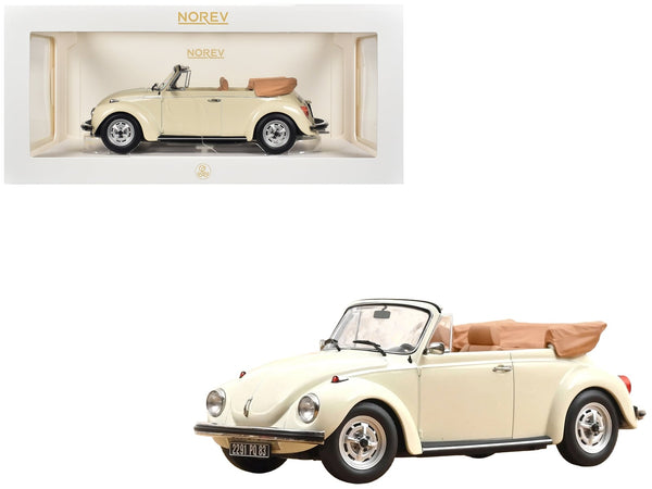 Norev 1972 Volkswagen 1303 Beetle Cabriolet cream white 1:18 188535, product image 1