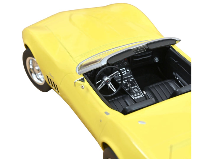 1969 Chevrolet Corvette Cabriolet Daytona Yellow 1/18 Diecast Model Car by Norev image 2