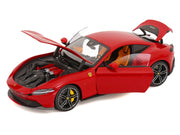2019 Ferrari Roma Red with Orange Interior 1/18 Diecast Model Car by Polistil image 2