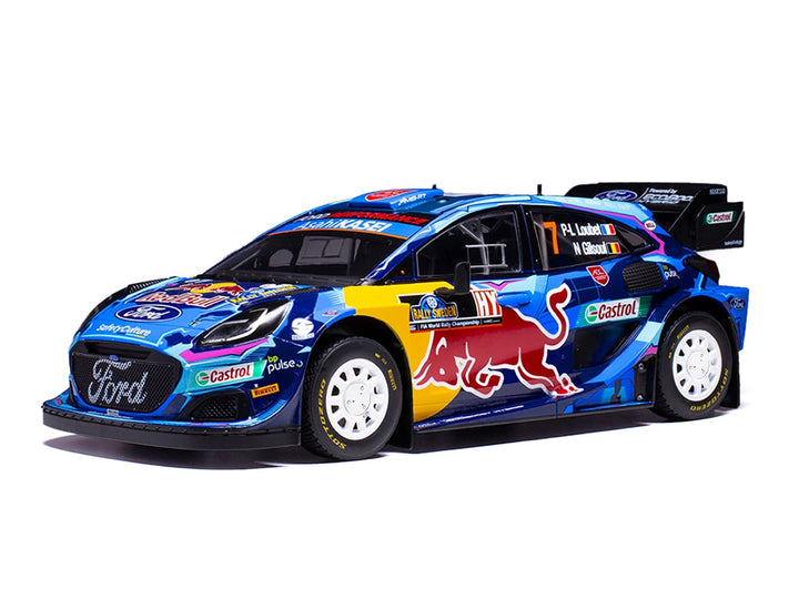 Ford Puma Rally1 #7 Pierre-Louis Loubet - Nicolas Gilsoul "Rally Sweden" (2023) 1/18 Diecast Model Car by IXO Models image 2