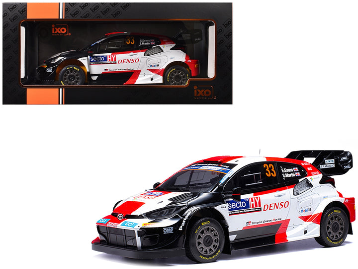 Toyota GR Yaris Rally1 Hybrid #33 Elfyn Evans - Scott Martin Winner "Rally Finland" (2023) 1/18 Diecast Model Car by IXO Models image 2