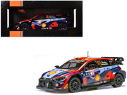Hyundai i20 N Rally1 #11 Thierry Neuville - Martijn Wydaeghe Winner "Central European Rally" (2023) 1/18 Diecast Model Car by IXO Models image 2