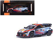 Hyundai i20 N Rally1 #11 Thierry Neuville - Martijn Wydaeghe Winner "Rallye Monte-Carlo" (2024) 1/18 Diecast Model Car by IXO Models image 3