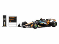 McLaren MCL39 #4 Lando Norris 3rd Place Formula One F1 "Abu Dhabi GP GP" (2025) "Drivers' World Champion 2025" with Pit Board and Acrylic Display Case 1/18 Model Car by Spark image 3