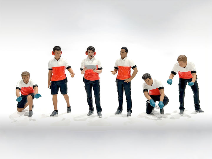 "Race Crew" 6 piece Figure Set for 1/18 scale models by American Diorama image 2