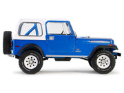1978 Jeep CJ-7 Renegade Captain Blue Metallic with White Top "Artisan Collection" Series 1/18 Diecast Model Car by Greenlight image 2