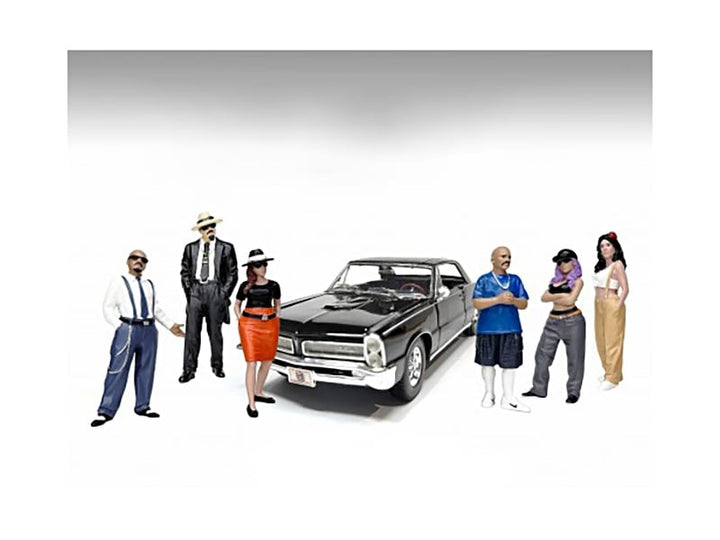 "Hanging Out 3" 6 piece Figure Set for 1/18 Scale Models by American Diorama image 2