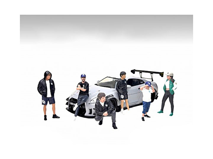 "LB Nation" 6 piece Figure Set for 1/18 Scale Models by American Diorama image 2