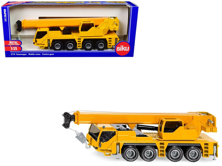 Mobile Crane Yellow 1/55 Diecast Model by Siku image 2