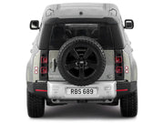 2022 Land Rover Defender 110 Green Metallic with Black Top and Sunroof 1/24 Diecast Model Car by Bburago image 3
