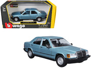 Mercedes-Benz 190 E 2.6 Blue Metallic 1/24 Diecast Model Car by Bburago image 2