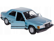 Mercedes-Benz 190 E 2.6 Blue Metallic 1/24 Diecast Model Car by Bburago image 3