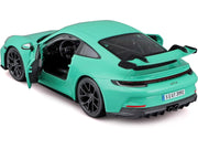 Porsche 911 GT3 Light Green 1/24 Diecast Model Car by Bburago image 2