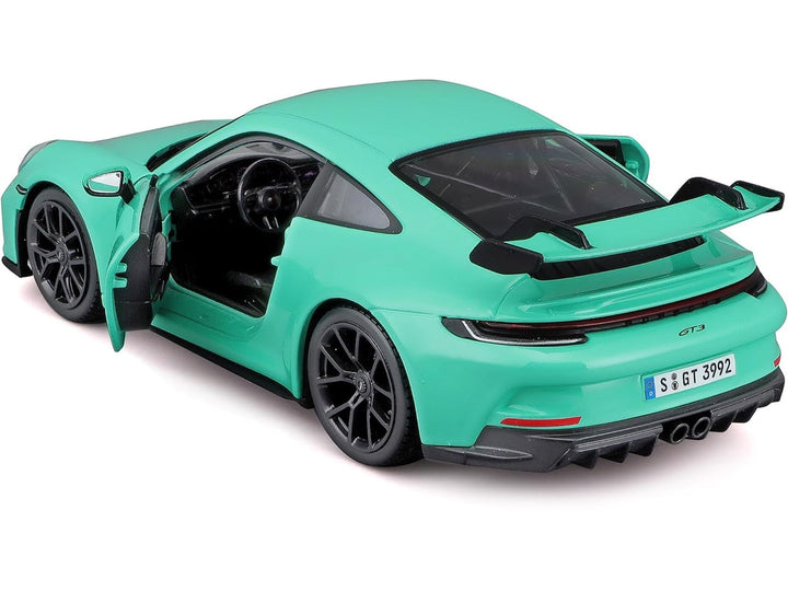 Porsche 911 GT3 Light Green 1/24 Diecast Model Car by Bburago image 2