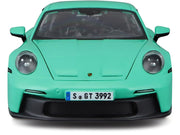 Porsche 911 GT3 Light Green 1/24 Diecast Model Car by Bburago image 3