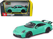 Porsche 911 GT3 Light Green 1/24 Diecast Model Car by Bburago image 5
