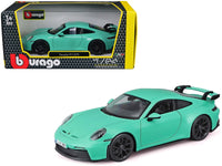 Porsche 911 GT3 Light Green 1/24 Diecast Model Car by Bburago image 5