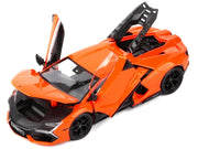 Lamborghini Revuelto Orange "Italian Design" Series 1/24 Diecast Model Car by Bburago image 3