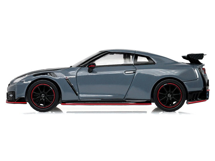 2024 Nissan GT-R (R35) NISMO RHD (Right Hand Drive) Stealth Gray with Carbon Top and Hood "Tokyo Torque" Series 10 1/64 Diecast Model Car by Greenlight image 2