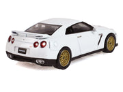 2007 Nissan GT-R (R35) Pearl White with Gold Wheels "Tokyo Torque" Series 10 1/64 Diecast Model Car by Greenlight image 3