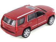 2017 Cadillac Escalade with Sunroof Red Metallic 1/24-1/27 Diecast Model Car by Welly image 3