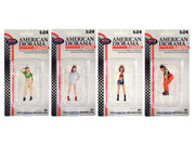 "Hip Hop Girls" 4 Piece Figure Set for 1/24 Scale Models by American Diorama image 2