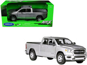 2019 RAM 1500 Pickup Truck Silver Metallic "NEX Models" Series 1/27 Diecast Model Car by Welly image 3