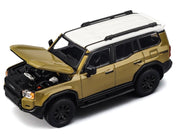 Toyota Land Cruiser 250 Sand with White Top 1/64 Diecast Model Car by Trends Hobby image 2