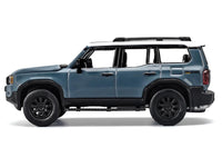Toyota Land Cruiser 250 Blue with White Top 1/64 Diecast Model Car by Trends Hobby image 3